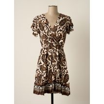 LAMIAR - Robe courte marron en viscose - Femme - Taille TU - Modz