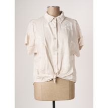 GLOSSY - Chemisier beige en tencel - Femme - Taille TU - Modz