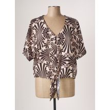 GLOSSY - Blouse marron en viscose - Femme - Taille TU - Modz