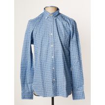 NEW ZEALAND AUCKLAND - Chemise manches longues bleu en coton - Homme - Taille M - Modz
