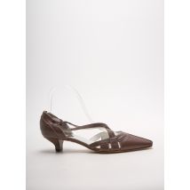 DYVA - Sandales/Nu pieds marron en cuir - Femme - Taille 36 - Modz