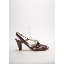 DYVA - Sandales/Nu pieds marron en cuir - Femme - Taille TU - Modz