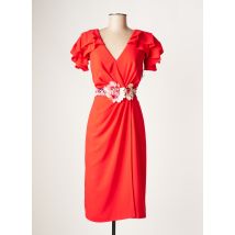 MATILDE CANO - Robe mi-longue rouge en polyester - Femme - Taille 40 - Modz