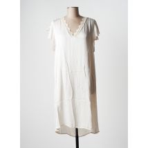 NEW STYLE - Robe mi-longue beige en viscose - Femme - Taille TU - Modz