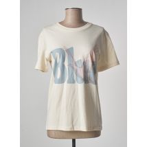 MARCELLO - T-shirt beige en coton - Femme - Taille 34 - Modz