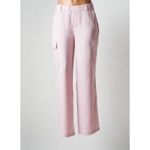 SALSA - Pantalon cargo rose en polyester - Femme - Taille 34 - Modz