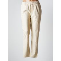 NOT YOUR GIRL - Pantalon slim beige en polyurethane - Femme - Taille 40 - Modz