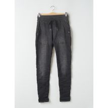 DENIM - Jeans coupe slim noir en coton - Femme - Taille 34 - Modz