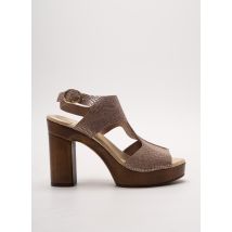MYMA - Sandales/Nu pieds marron en cuir pour femme - Taille 36 - Modz