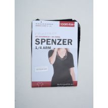 CON-TA - Top/Caraco noir en coton - Femme - Taille 44 - Modz