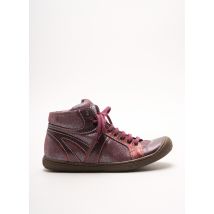 LITTLE MARY - Baskets violet en cuir - Fille - Taille 32 - Modz