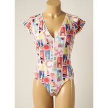 PLAGE DU SUD - Maillot de bain 1 pièce blanc en polyamide - Femme - Taille 36 - Modz