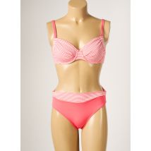 BORABORA - Maillot de bain 2 pièces rose en polyamide - Femme - Taille 36 - Modz