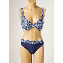 LAGON BLEU - Maillot de bain 2 pièces bleu en polyamide - Femme - Taille 38 - Modz