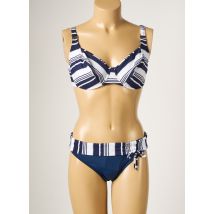 SUN PLAYA - Maillot de bain 2 pièces bleu en polyamide - Femme - Taille 40 - Modz