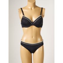 BORABORA - Maillot de bain 2 pièces noir en coton - Femme - Taille TU - Modz