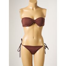 POKO PANO - Maillot de bain 2 pièces marron en polyamide - Femme - Taille 40 - Modz