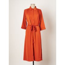 GRACE & MILA - Robe longue orange en polyester pour femme - Taille 38 - Modz