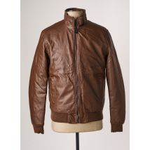 ALESSANDRO DELL'ACQUA - Veste simili cuir marron en polyurethane - Homme - Taille M - Modz