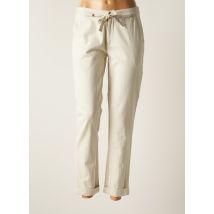 SWILDENS - Pantalon droit beige en coton - Femme - Taille 36 - Modz