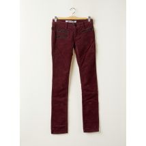 ZADIG & VOLTAIRE - Pantalon slim rouge en coton - Femme - Taille 34 - Modz