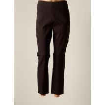 CHEMINS BLANCS - Pantalon 7/8 marron en coton - Femme - Taille 38 - Modz