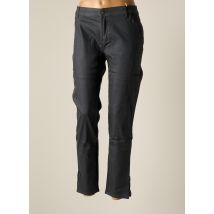 CHEMINS BLANCS - Pantalon slim gris en coton - Femme - Taille 44 - Modz
