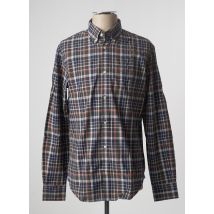 HENRY COTTON'S - Chemise manches longues bleu en coton - Homme - Taille M - Modz