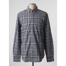 HENRY COTTON'S - Chemise manches longues bleu en coton - Homme - Taille L - Modz