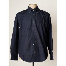 HENRY COTTON'S - Chemise manches longues bleu en coton - Homme - Taille M - Modz
