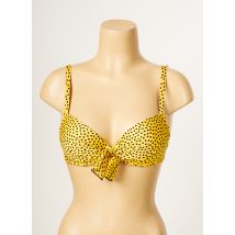 ANTIGEL - Haut de maillot de bain jaune en polyester - Femme - Taille 90B - Modz