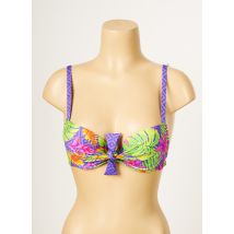 ANTIGEL - Haut de maillot de bain violet en polyamide - Femme - Taille 90A - Modz
