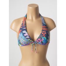 CHERRY BEACH - Haut de maillot de bain bleu en polyamide - Femme - Taille 42 - Modz