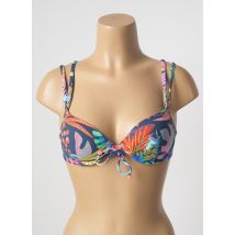 CHERRY BEACH - Haut de maillot de bain bleu en polyamide - Femme - Taille 100B - Modz
