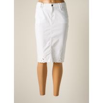 JUMFIL - Jupe mi-longue blanc en coton - Femme - Taille 40 - Modz