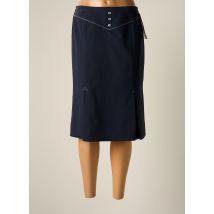 IMPULSION - Jupe mi-longue bleu en polyester - Femme - Taille 40 - Modz