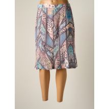 JUMFIL - Jupe mi-longue bleu en polyester - Femme - Taille 42 - Modz