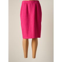 JUMFIL - Jupe mi-longue rose en polyester pour femme - Taille 40 - Modz