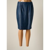 JUMFIL - Jupe mi-longue bleu en polyester - Femme - Taille 42 - Modz