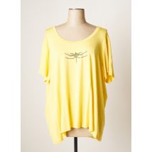 JUMFIL - T-shirt jaune en viscose pour femme - Taille 46 - Modz