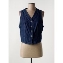 JUMFIL - Gilet sans manche bleu en coton - Femme - Taille 44 - Modz