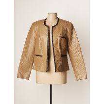 JUMFIL - Veste simili cuir marron en polyester - Femme - Taille 52 - Modz