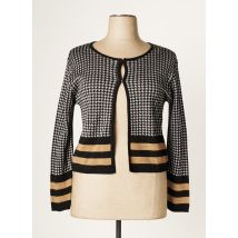 L'ATELIER D'ANNA - Gilet manches longues noir en viscose - Femme - Taille 44 - Modz