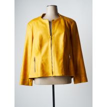 JUMFIL - Veste simili cuir jaune en polyester - Femme - Taille 54 - Modz