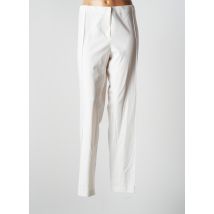 BRUNO SAINT HILAIRE - Pantalon slim beige en polyester - Femme - Taille 52 - Modz