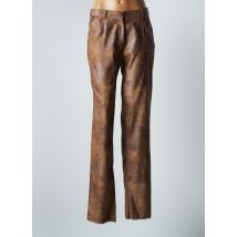 JUMFIL - Pantalon slim marron en polyester - Femme - Taille 44 - Modz