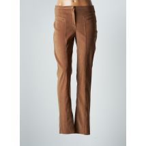 JUMFIL - Pantalon slim jaune en polyester - Femme - Taille 40 - Modz