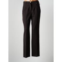 BRUNO SAINT HILAIRE - Pantalon slim marron en polyester - Femme - Taille 34 - Modz