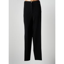 BRUNO SAINT HILAIRE - Pantalon droit noir en polyester - Femme - Taille 54 - Modz