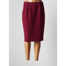 JUMFIL - Jupe mi-longue rouge en polyester - Femme - Taille 40 - Modz